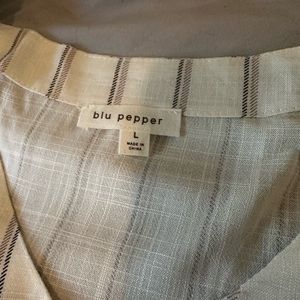 Two piece blu pepper skirt and top